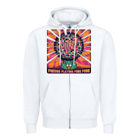 White Best Pigeons Playing Ping Pong Music Zipper Hoodie - artisFamous