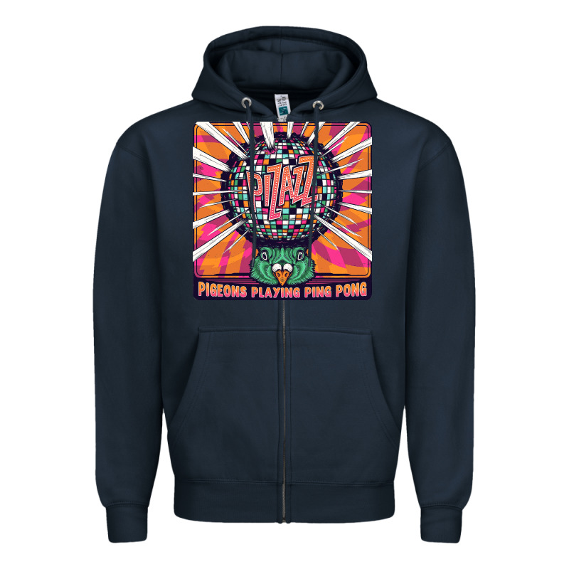 Best Pigeons Playing Ping Pong Music Zipper Hoodie by artisFamous | Teevron