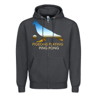 Smoke Best Pigeons Playing Ping Pong Music Zipper Hoodie - artisFamous