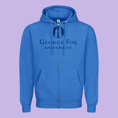 George Fox College Design Zipper Hoodie Designed By Artisfamous