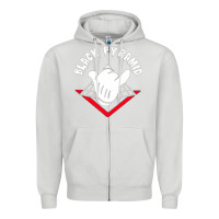 Dove Grey black pyramid Zipper Hoodie - artisFamous