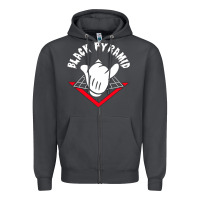 Smoke black pyramid Zipper Hoodie - artisFamous