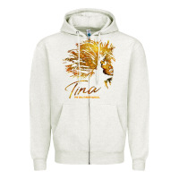 Oatmeal Heather tina the tina turner musical Zipper Hoodie - artisFamous