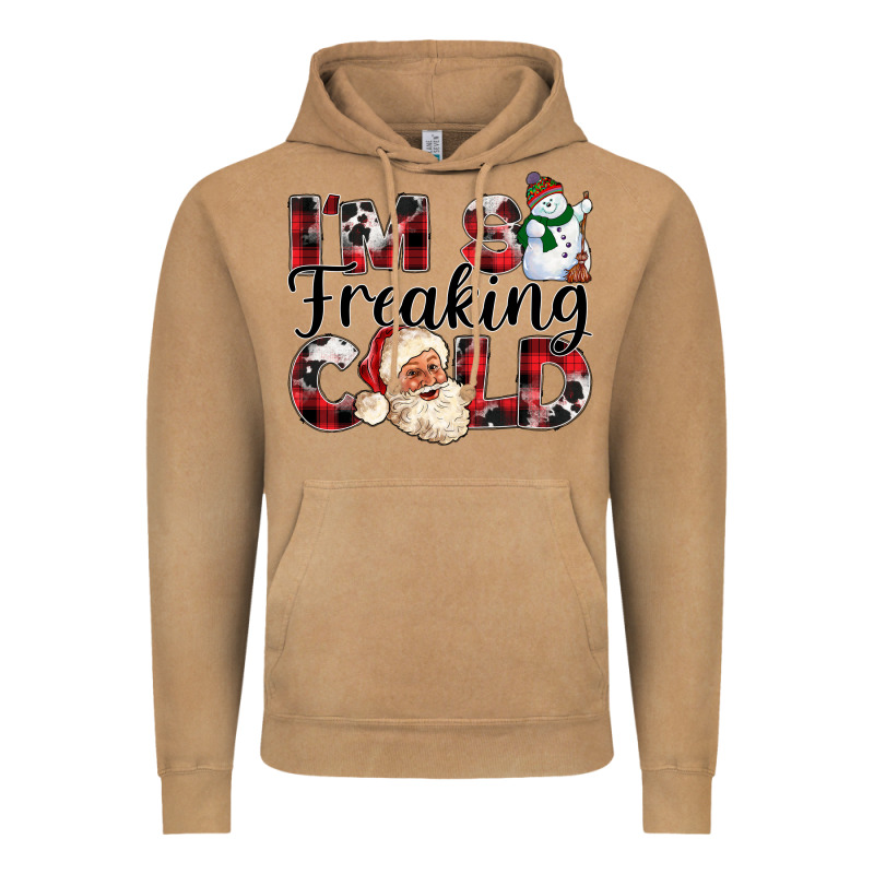Im So Freaking Cold Vintage Hoodie by CowhideDigitalArt | Teevron