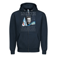 Navy christopher walken Zipper Hoodie - artisFamous