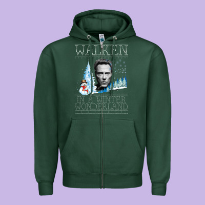 Christopher Walken Zipper Hoodie Designed By Artisfamous