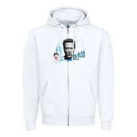 White christopher walken Zipper Hoodie - artisFamous