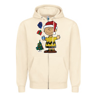 Sandshell charlie brown christmas gifts Zipper Hoodie - artisFamous