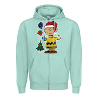 Seafoam charlie brown christmas gifts Zipper Hoodie - artisFamous