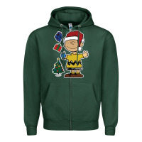 Sports Green charlie brown christmas gifts Zipper Hoodie - artisFamous