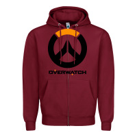Burgundy speed overwatch game Zipper Hoodie - artisFamous