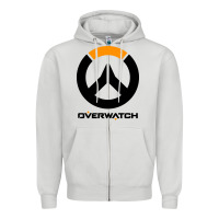 Dove Grey speed overwatch game Zipper Hoodie - artisFamous