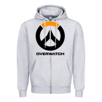 Heather Grey speed overwatch game Zipper Hoodie - artisFamous