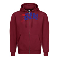Burgundy blue speed racer 80s   speed racer Zipper Hoodie - artisFamous