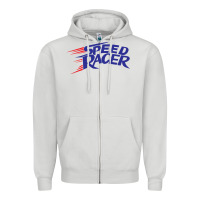 Dove Grey blue speed racer 80s   speed racer Zipper Hoodie - artisFamous