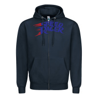 Navy blue speed racer 80s   speed racer Zipper Hoodie - artisFamous