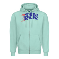 Seafoam blue speed racer 80s   speed racer Zipper Hoodie - artisFamous