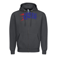 Smoke blue speed racer 80s   speed racer Zipper Hoodie - artisFamous
