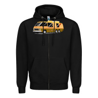 Black 1970s gmc motorhome gmc motorhome Zipper Hoodie - artisFamous