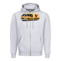 Heather Grey 1970s gmc motorhome gmc motorhome Zipper Hoodie - artisFamous