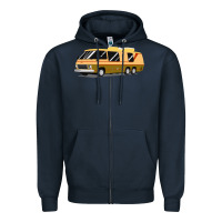 Navy 1970s gmc motorhome gmc motorhome Zipper Hoodie - artisFamous