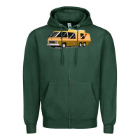 Sports Green 1970s gmc motorhome gmc motorhome Zipper Hoodie - artisFamous