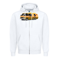White 1970s gmc motorhome gmc motorhome Zipper Hoodie - artisFamous
