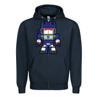 Navy soundwave transformers chibi Zipper Hoodie - artisFamous