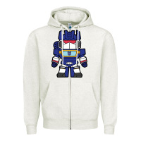 Oatmeal Heather soundwave transformers chibi Zipper Hoodie - artisFamous