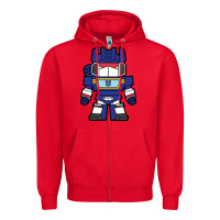 Red soundwave transformers chibi Zipper Hoodie - artisFamous
