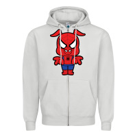 Dove Grey spider ham Zipper Hoodie - artisFamous