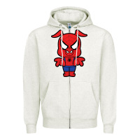 Oatmeal Heather spider ham Zipper Hoodie - artisFamous