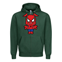 Sports Green spider ham Zipper Hoodie - artisFamous