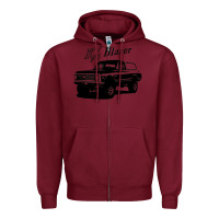 Burgundy 1971 k5 blazer k5 blazer Zipper Hoodie - artisFamous