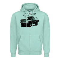 Seafoam 1971 k5 blazer k5 blazer Zipper Hoodie - artisFamous