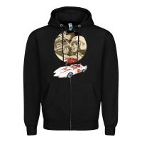 Black go speed racer go go!!!   speed racer Zipper Hoodie - artisFamous