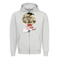 Dove Grey go speed racer go go!!!   speed racer Zipper Hoodie - artisFamous