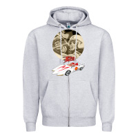 Heather Grey go speed racer go go!!!   speed racer Zipper Hoodie - artisFamous