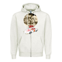 Oatmeal Heather go speed racer go go!!!   speed racer Zipper Hoodie - artisFamous