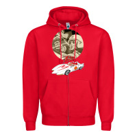 Red go speed racer go go!!!   speed racer Zipper Hoodie - artisFamous