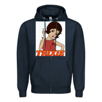 Navy go trixie go!   speed racer Zipper Hoodie - artisFamous