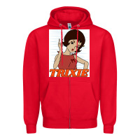 Red go trixie go!   speed racer Zipper Hoodie - artisFamous