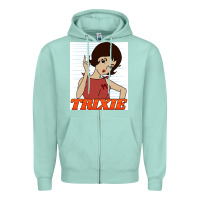 Seafoam go trixie go!   speed racer Zipper Hoodie - artisFamous