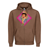 Chestnut betty boop Zipper Hoodie - artisFamous