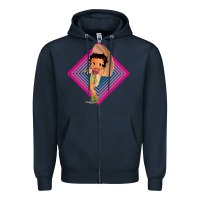 Navy betty boop Zipper Hoodie - artisFamous