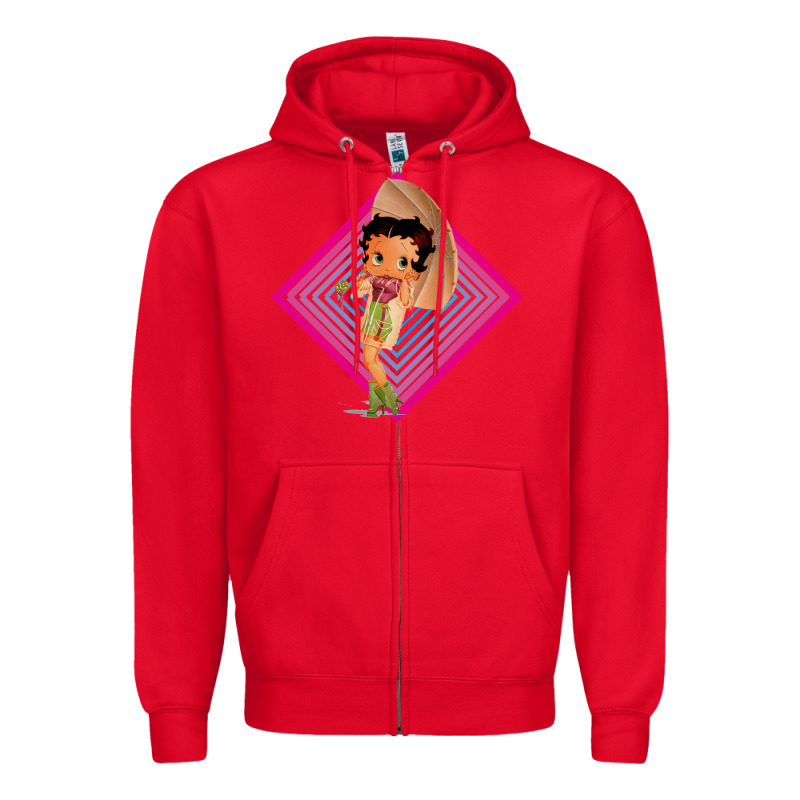 Betty Boop Zipper Hoodie by artisFamous | Teevron