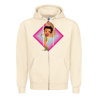 Sandshell betty boop Zipper Hoodie - artisFamous