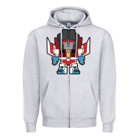 Heather Grey starscream chibi Zipper Hoodie - artisFamous