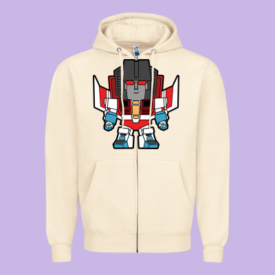 Starscream Chibi Zipper Hoodie Designed By Artisfamous