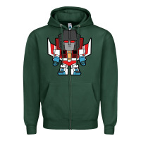 Sports Green starscream chibi Zipper Hoodie - artisFamous